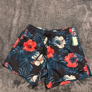 Tropical swim trunks